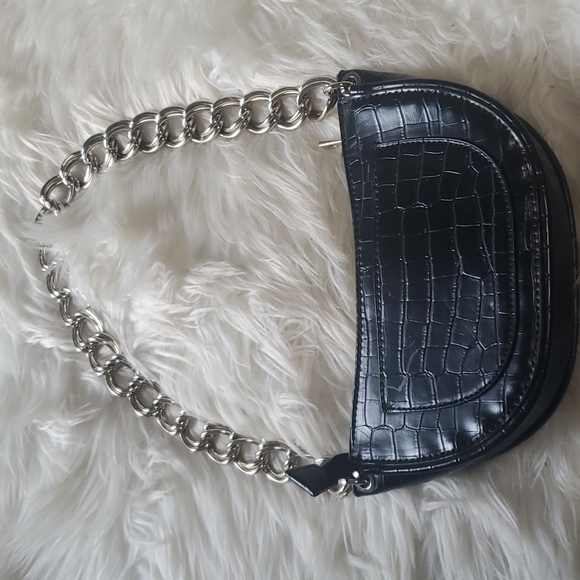 Zara shoulder bag with chain - Picture 7 of 9